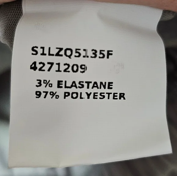 CHICME Womens 2pc Long Sleeve Top, Chain Print Color Block Skirt Sage Gray White - Picture 11 of 11